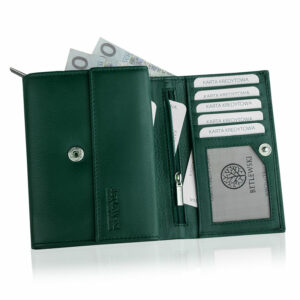 Portfel damski zielony Betlewski BPD-SS-11