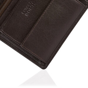 Ciemnobrązowy portfel męski PURE Betlewski