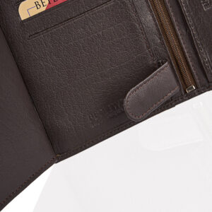 Ciemnobrązowy portfel męski PURE Betlewski