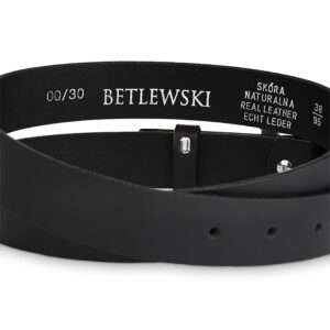 Pasek damski SILVA Betlewski czarny DW-DK-1