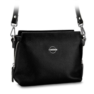Skórzana torebka damska BETLEWSKI ELLA czarna