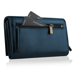 Portfel damski CLASSIC Betlewski BPD-BF-11 granatowy