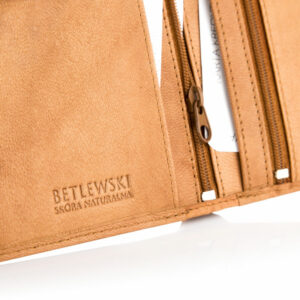 Skórzany portfel męski BPM-GTAN-575 CAMEL