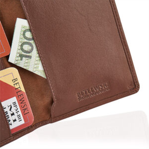 Jasnobrązowy portfel męski PURE Betlewski