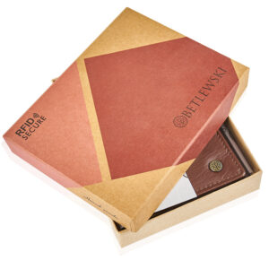 Jasnobrązowy portfel męski PURE Betlewski