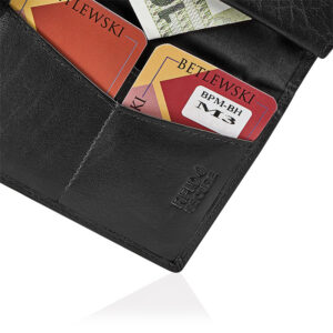 Czarny portfel męski Betlewski BPM-BH-M3