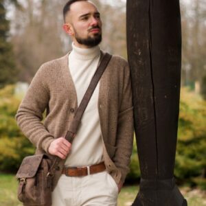 Pasek skórzany Betlewski LIC35-0 CAMEL C