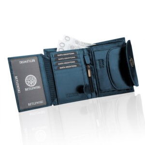 Portfel damski CLASSIC Betlewski BPD-BF-357 granatowy