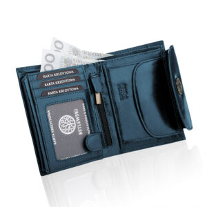 Portfel damski CLASSIC Betlewski BPD-BF-357 granatowy