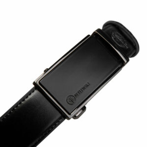 Skórzany pasek ELITE C30-GU czarny