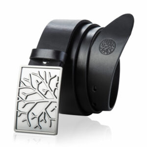 Zdjęcie poglądowe skórzanego paska LIC40-PK5 - Skórzany pasek męski Betlewski z dużą klamrą