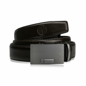 Pasek męski automatyczny z klamrą - Skórzany pasek męski automatyczny Betlewski®