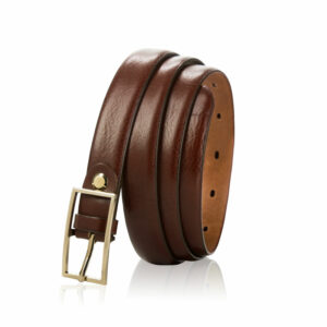 Skórzany pasek damski Betlewski® z wytrzymałej bydlęcej skóry licowej - CZARNY PASEK DAMSKI DO SPODNI, DO SUKIENKI