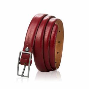 Skórzany pasek damski Betlewski® z wytrzymałej bydlęcej skóry licowej - PASEK DAMSKI DO SPODNI, DO SUKIENKI