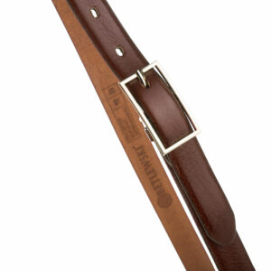 Skórzany pasek damski Betlewski® z wytrzymałej bydlęcej skóry licowej - CZARNY PASEK DAMSKI DO SPODNI, DO SUKIENKI