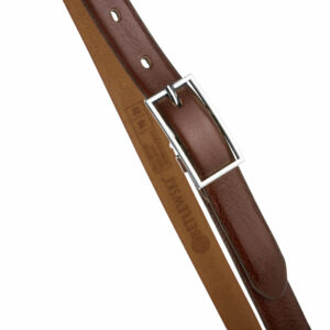 Skórzany pasek damski Betlewski® z wytrzymałej bydlęcej skóry licowej - PASEK DAMSKI DO SPODNI, DO SUKIENKI