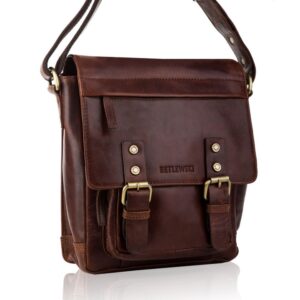 TORBA SKÓRZANA LISTONOSZKA TBS-310 VINTAGE BROWN