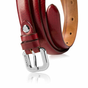 Pasek skórzany LIC20-3-SR CZERWONY