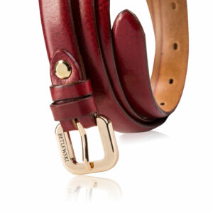 Pasek skórzany LIC20-3-ZL CZERWONY