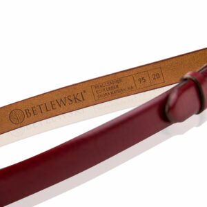 Pasek skórzany LIC20-3-ZL CZERWONY