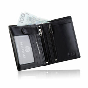 Skórzany portfel męski Betlewski BASIC BPM-DZ-575