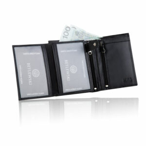 Skórzany portfel męski Betlewski BASIC BPM-DZ-575