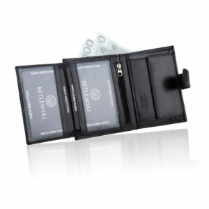 Skórzany portfel męski Betlewski BASIC BPM-DZ-65