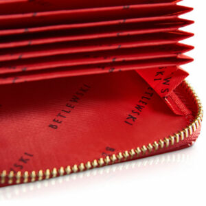 Mały portfel damski na karty BPD-BS-1044 - Czerwony