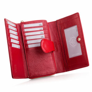 Portfel damski DOTTY czerwony Betlewski BPD-DT-513