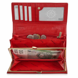 Czerwony portfel damski Betlewski z kolekcji Palermo BPD-PA-100