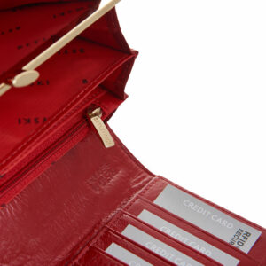 Czerwony portfel damski Betlewski z kolekcji Palermo BPD-PA-100