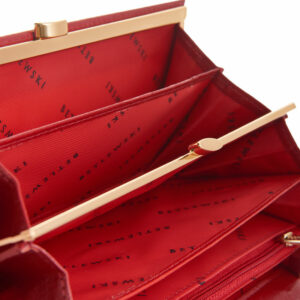 Czerwony portfel damski Betlewski z kolekcji Palermo BPD-PA-100