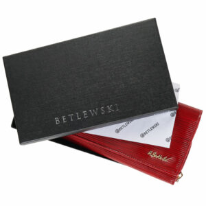 Czerwony portfel damski Betlewski z kolekcji Palermo BPD-PA-106