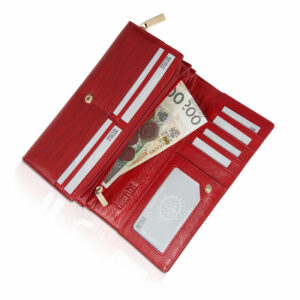 Czerwony portfel damski Betlewski z kolekcji Palermo BPD-PA-106