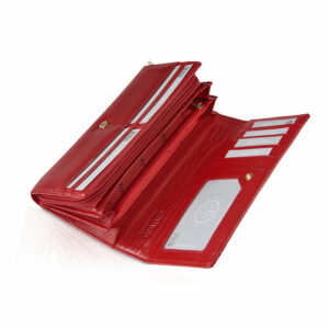 Czerwony portfel damski Betlewski z kolekcji Palermo BPD-PA-106