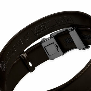 Brązowy pasek męski automat do spodni do garnitur Betlewski C30-LO BRĄZ