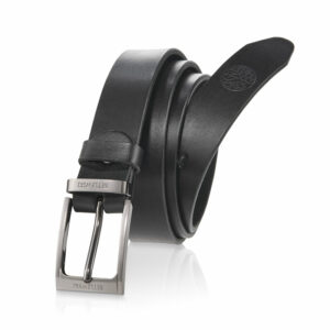 Skórzany pasek DENVER czarny pasek do spodni