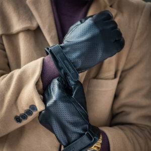 Rękawiczki męskie skórzane iTouch GLM-BG-4