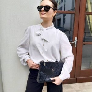 Torebka damska czarna Betlewski TWB-LKRO-13-CZAR