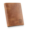 Brązowy skórzany portfel męski Betlewski MATTHEW