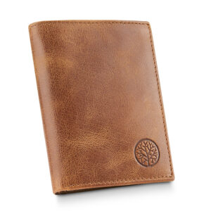 Brązowy skórzany portfel męski Betlewski MATTHEW