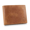 Brązowy skórzany portfel męski Betlewski