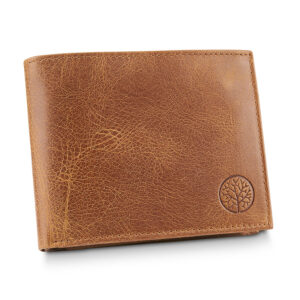 Brązowy skórzany portfel męski Betlewski