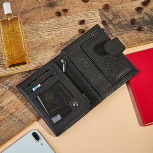 Portfel męski Betlewski czarny BPM-CF-67 CZARNY