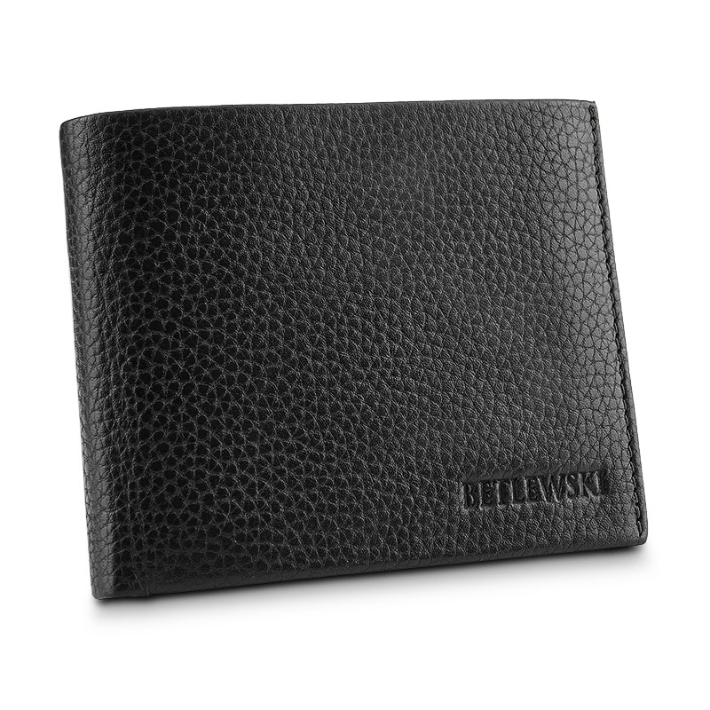 Czarny portfel męski Betlewski BPM-CF-68