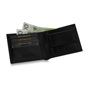 Portfel męski czarny Betlewski BPM-PP-66 CZARNY