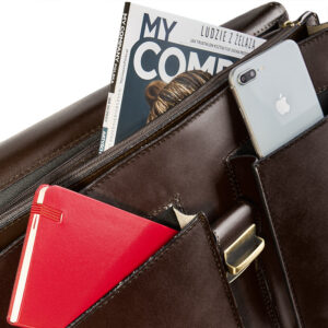 Skórzana aktówka męska CLASSY Betlewski TBA-326 CBRAZ