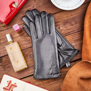 Rękawiczki damskie skórzane GLAMOUR Betlewski