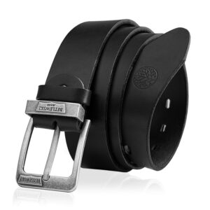 Pasek skórzany DENIM II Betlewski LIC40-B2G-CZARNY