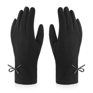 Rękawiczki damskie z kokardką VELVET